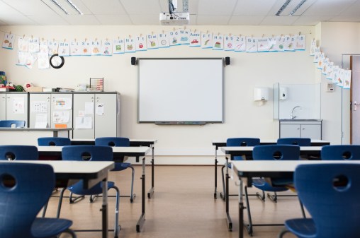 empty classroom