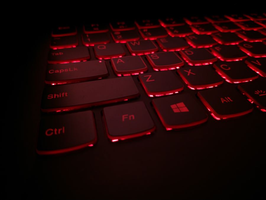 red keyboard