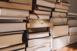 stacks of books