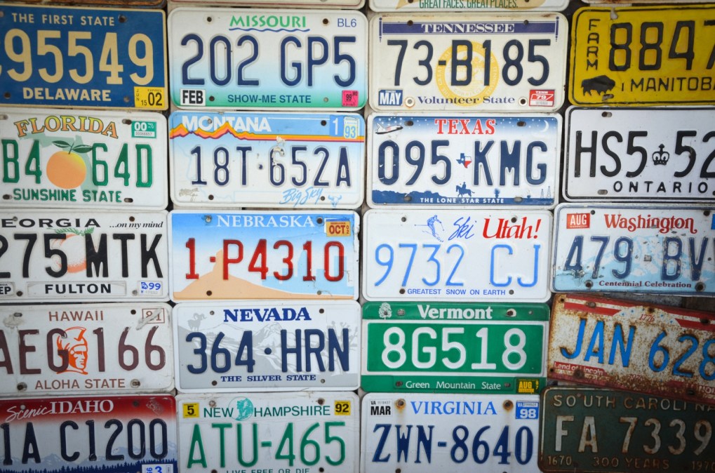 license plates