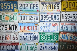 license plates