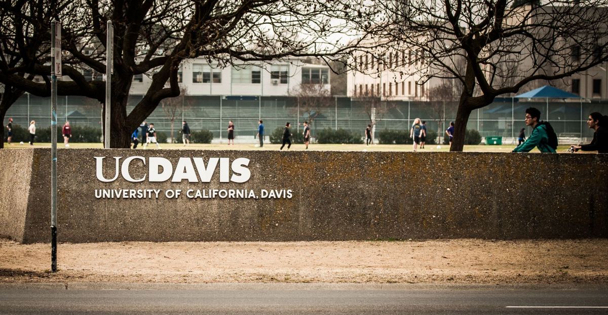 UC Davis sign