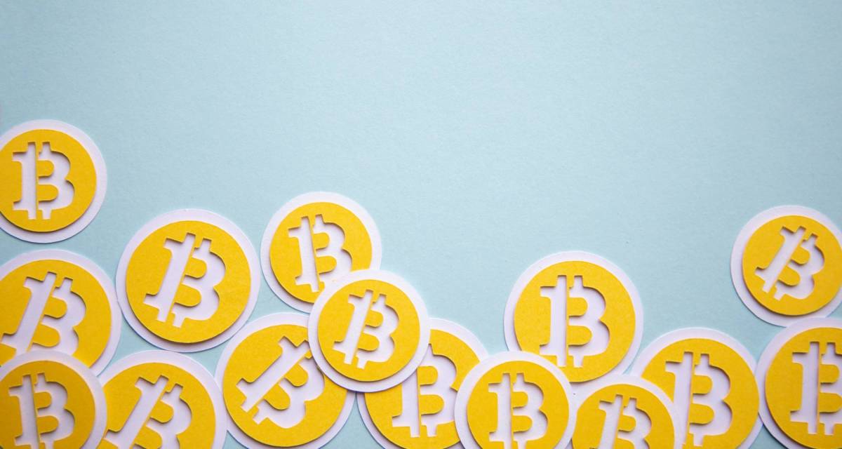 construction paper bitcoin logos