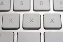 XXX on a keyboard