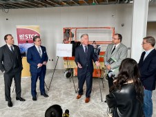 From left: STCC President John B. Cook, Springfield Mayor Domenic Sarno, Rep. Richard E. Neal, D-Springfield, Springfield Redevelopment chair Armando Feliciano and CyberTrust CEO Peter Sherlock.