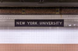 NYU tile mosaic