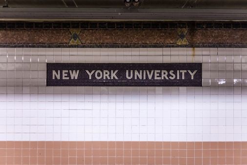 NYU tile mosaic